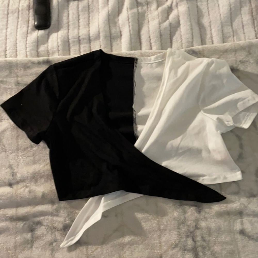 Small half black/white tie crop offer anything and it’s yours
